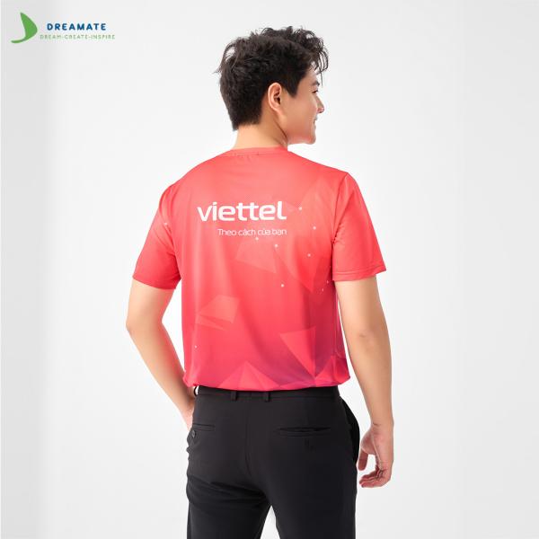 Áo đồng phục team building Viettel đỏ