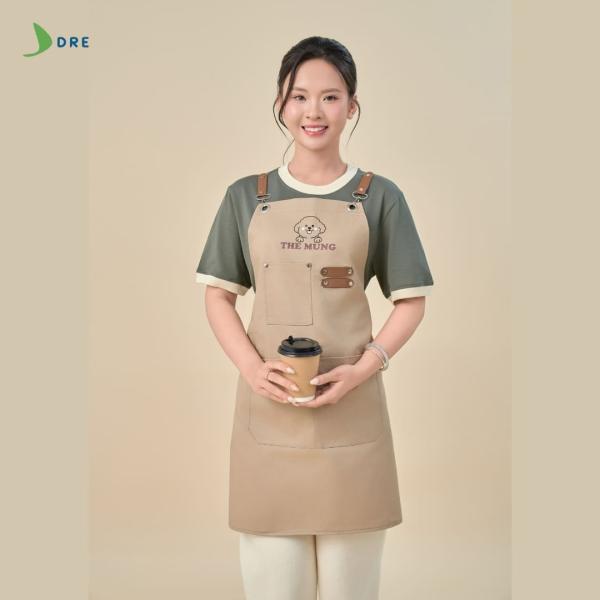 BST Áo phối cổ x tạp dề dài
