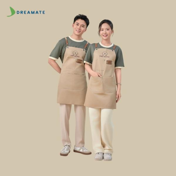 BST Áo phối cổ x tạp dề dài