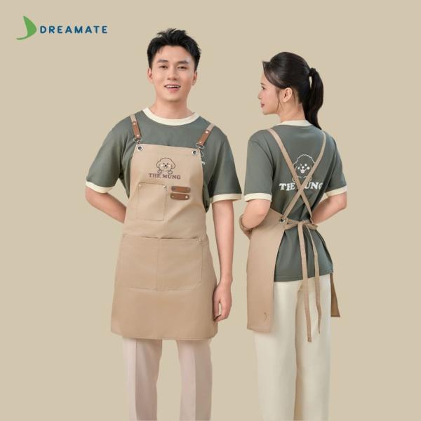 BST Áo phối cổ x tạp dề dài