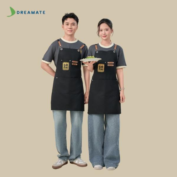 BST Áo phối cổ x tạp dề dài
