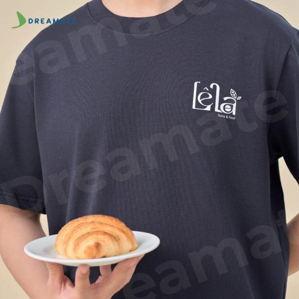 BST Áo thun trơn x tạp dề ngắn