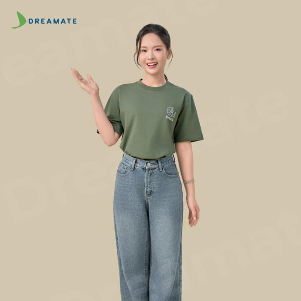 BST Áo thun trơn x tạp dề ngắn