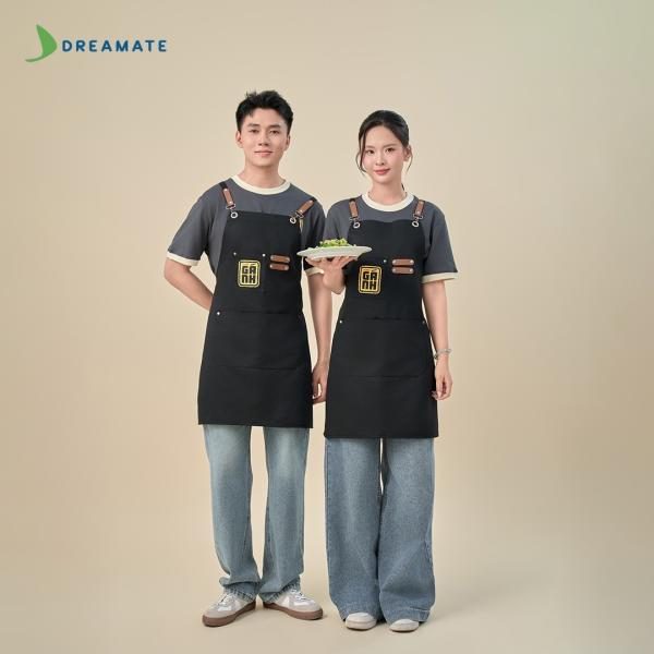 BST Áo phối cổ x tạp dề dài
