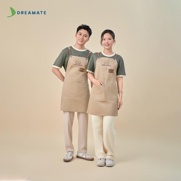 BST Áo phối cổ x tạp dề dài
