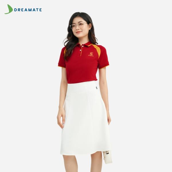 Áo polo đồng phục đỏ phối vàng Sabeco