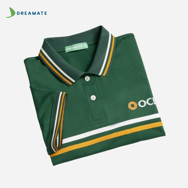 Áo polo đồng phục xanh OCB