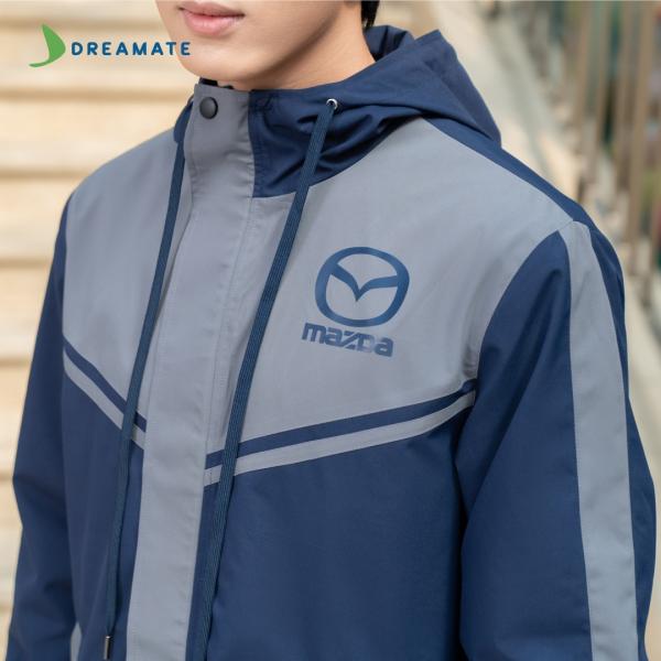 Áo khoác đồng phục xanh ghi Mazda