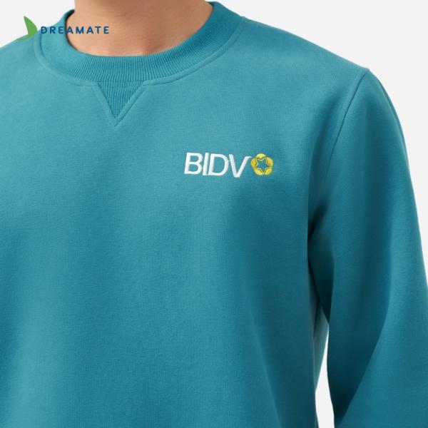Áo sweater đồng phục xanh BIDV