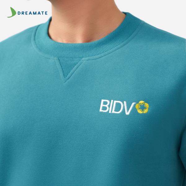 Áo sweater đồng phục xanh BIDV