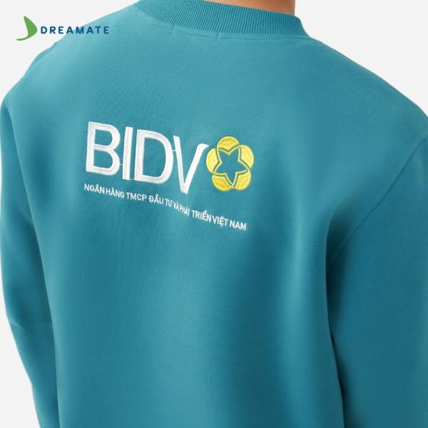 Áo sweater đồng phục xanh BIDV