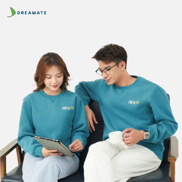 Áo sweater đồng phục xanh BIDV