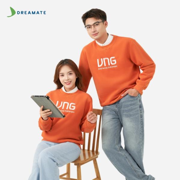 Áo sweater đồng phục cam VNG