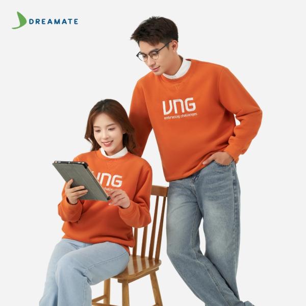 Áo sweater đồng phục cam VNG