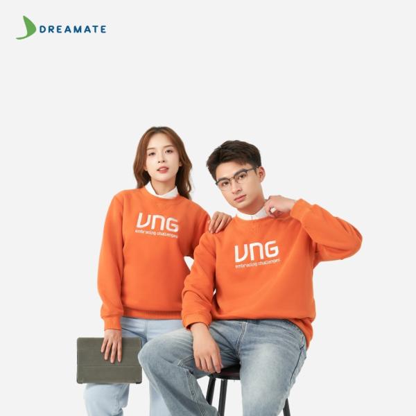 Áo sweater đồng phục cam VNG