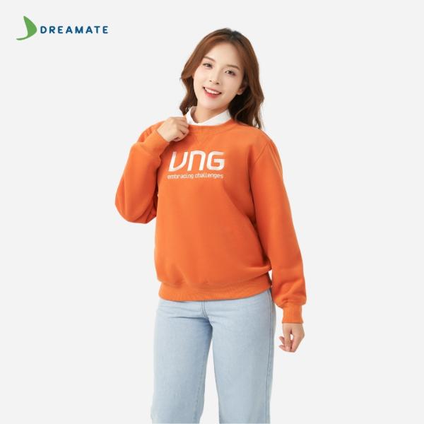 Áo sweater đồng phục cam VNG