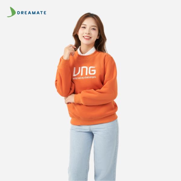 Áo sweater đồng phục cam VNG