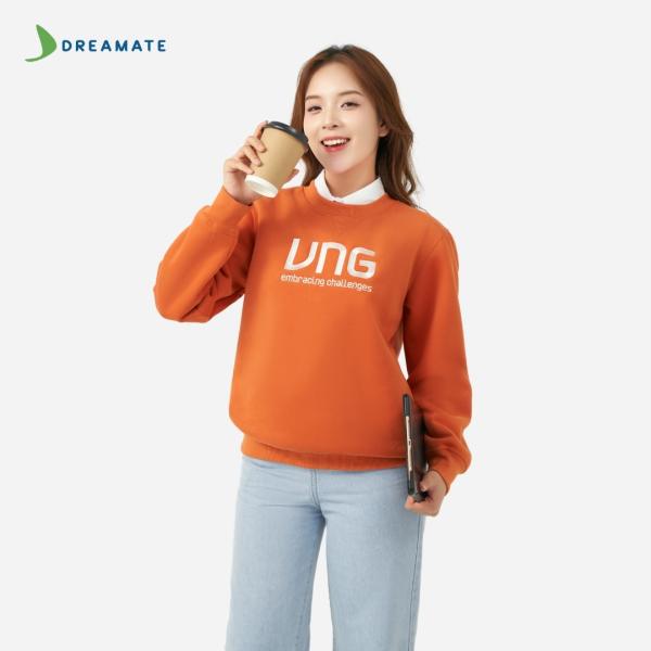 Áo sweater đồng phục cam VNG