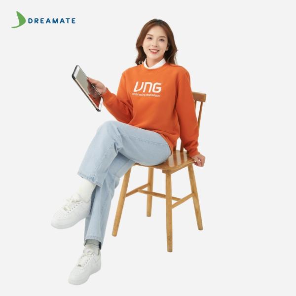 Áo sweater đồng phục cam VNG