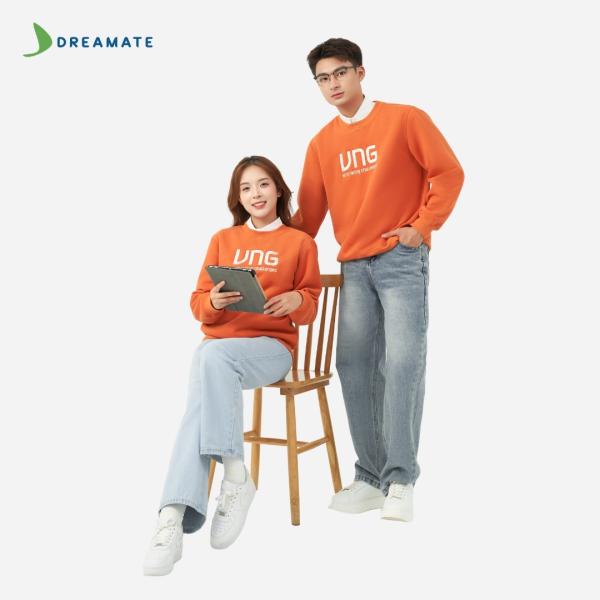 Áo sweater đồng phục cam VNG