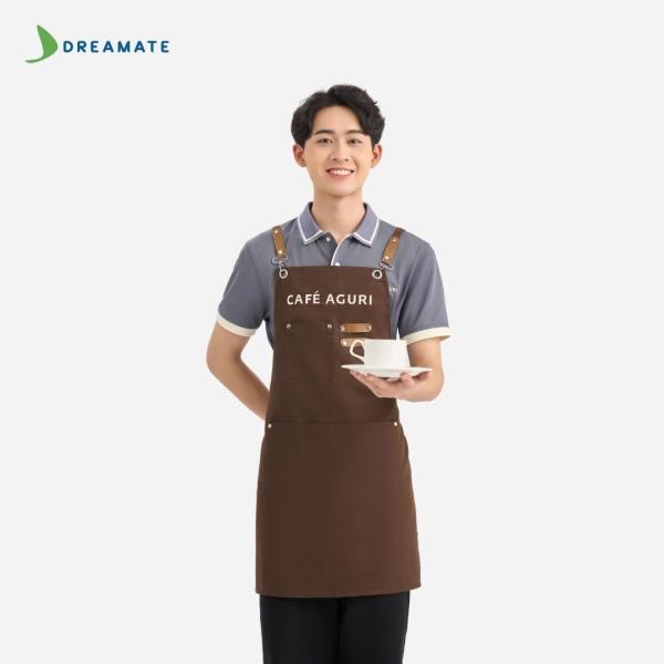 Đồng phục quán cafe Aguri xám nâu