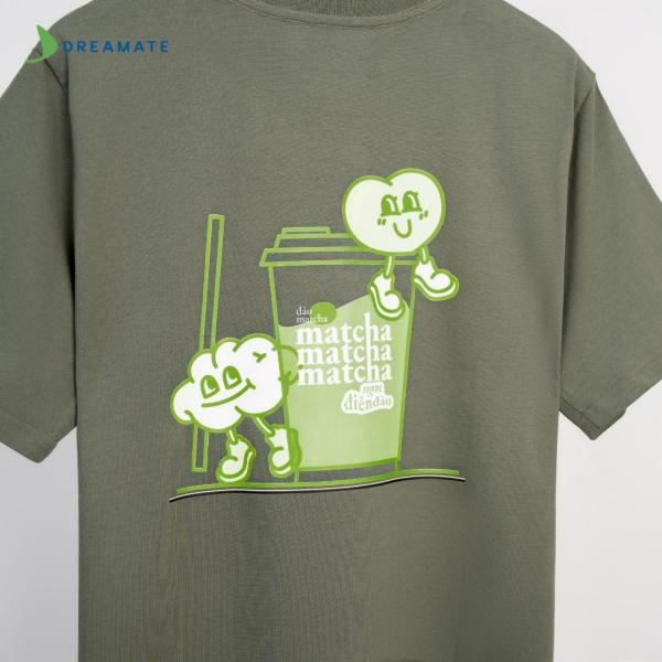 Đồng phục quán Đảo Matcha màu xanh