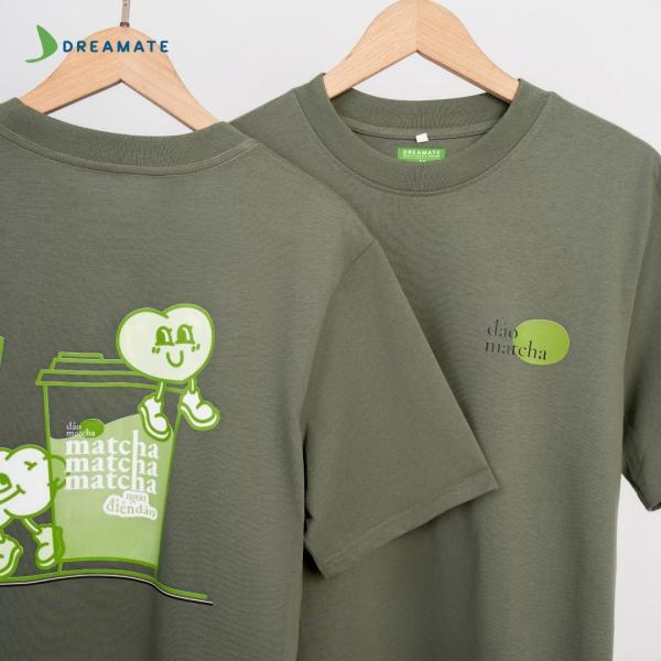 Đồng phục quán Đảo Matcha màu xanh