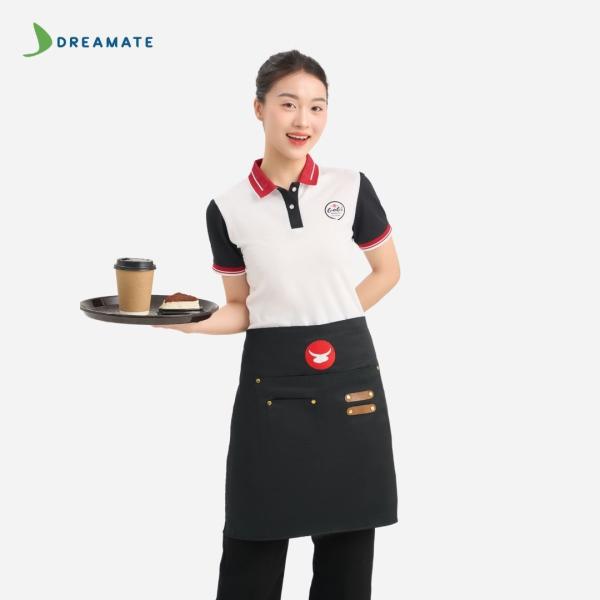 Đồng phục quán ăn Gogi House trắng đen