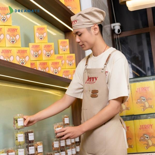Đồng phục quán Jerry Bakery màu be