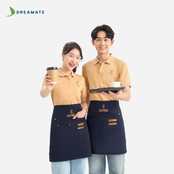 Đồng phục quán cafe Katinat vàng xanh