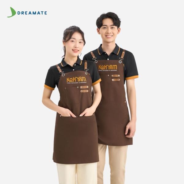 Đồng phục nhà hàng Koh Yam đen phối vàng