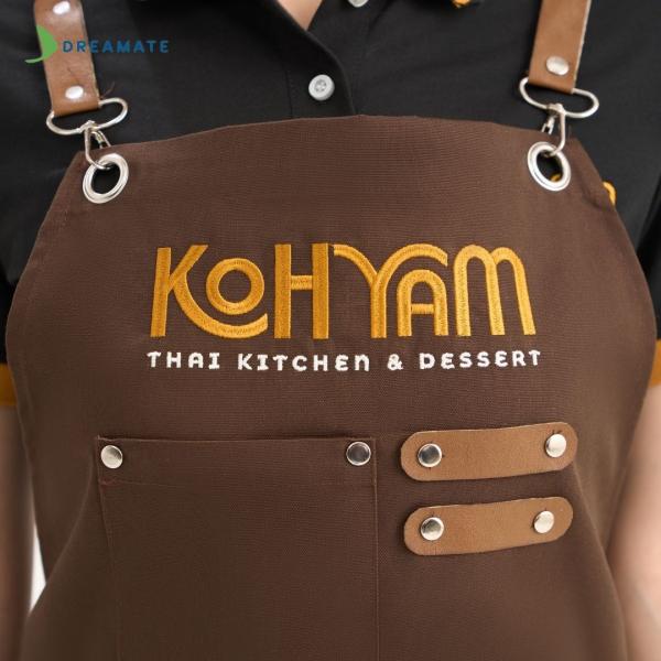 Đồng phục nhà hàng Koh Yam đen phối vàng