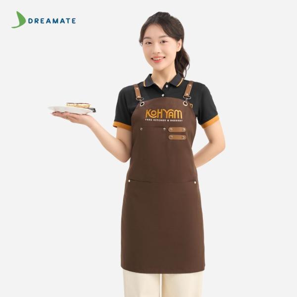 Đồng phục nhà hàng Koh Yam đen phối vàng