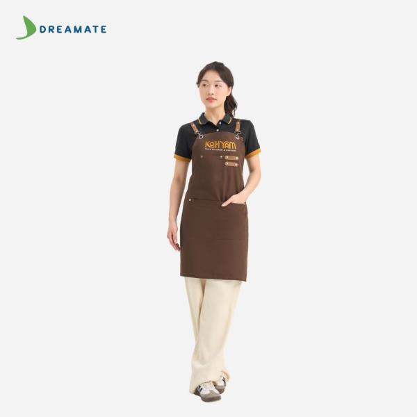Đồng phục nhà hàng Koh Yam đen phối vàng