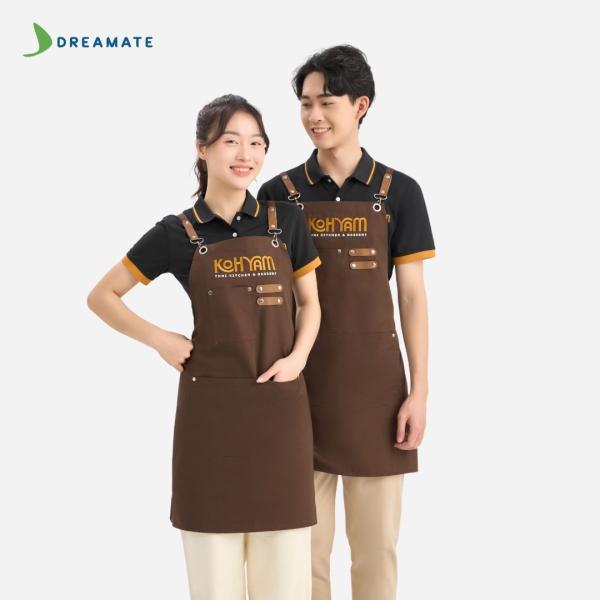 Đồng phục nhà hàng Koh Yam đen phối vàng