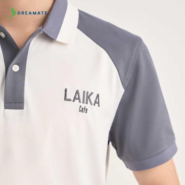 Đồng phục quán cafe Laika xám phối trắng