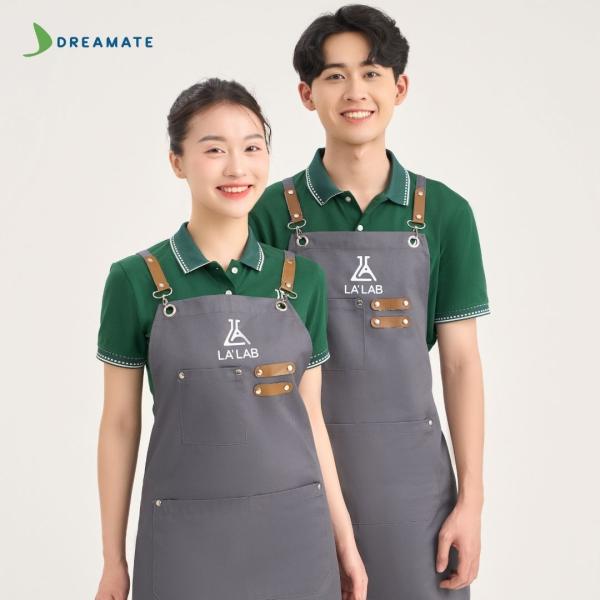 Đồng phục quán cafe Lalab xanh trắng