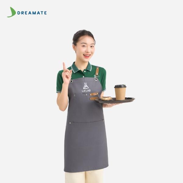 Đồng phục quán cafe Lalab xanh trắng