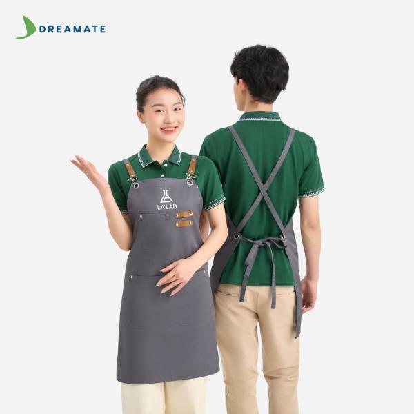Đồng phục quán cafe Lalab xanh trắng