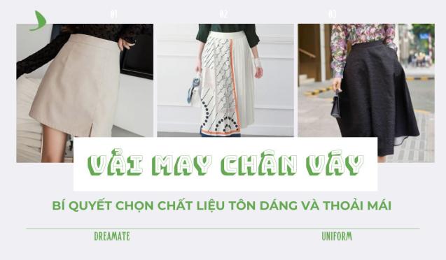 Vải may chân váy công sở: Bí quyết chọn chất liệu tôn dáng và thoải mái