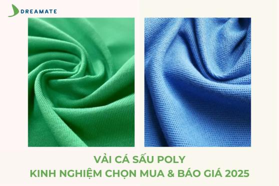 Vải Cá Sấu Poly là gì? Chi tiết bảng màu và bảng giá vải cá sấu Poly