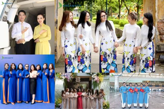 55+ Mẫu đồng phục áo dài đẹp, được ưa chuộng nhất 2025