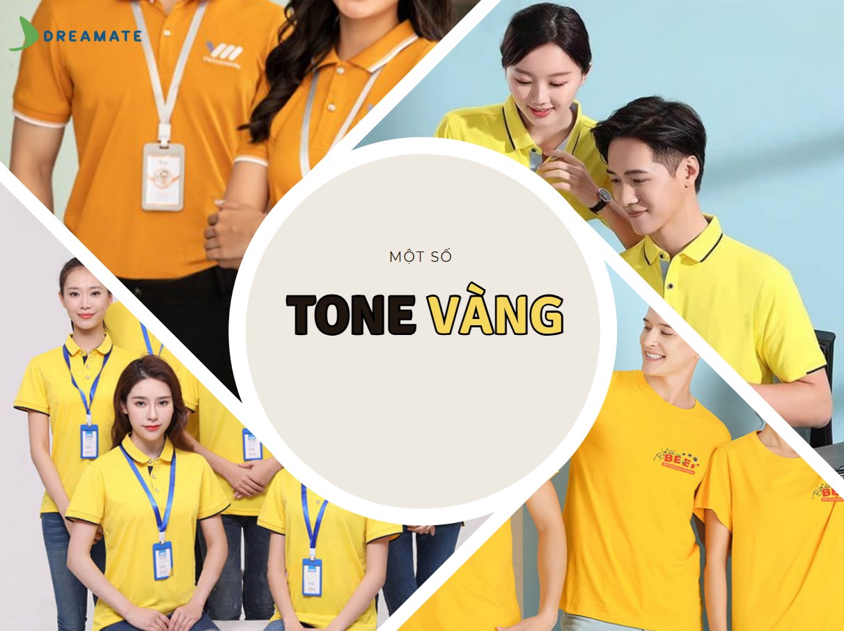Áo đồng phục màu vàng phù hợp với nhiều ngành nghề/doanh nghiệp