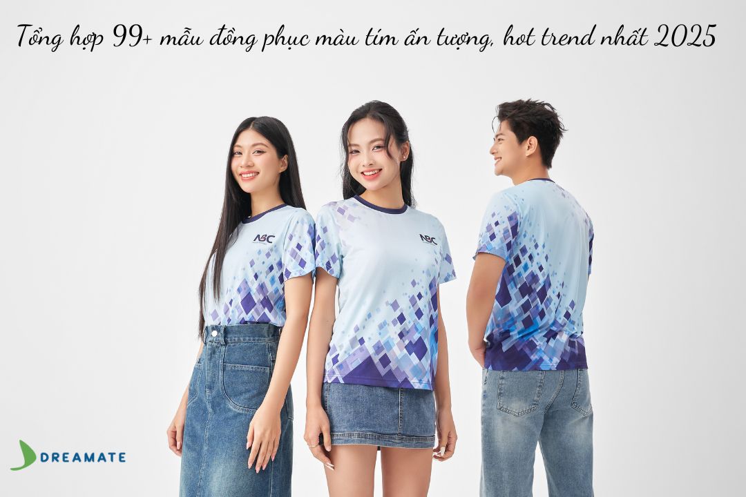 Định hình kiểu dáng và form áo đồng phục màu tím theo đặc thù ngành